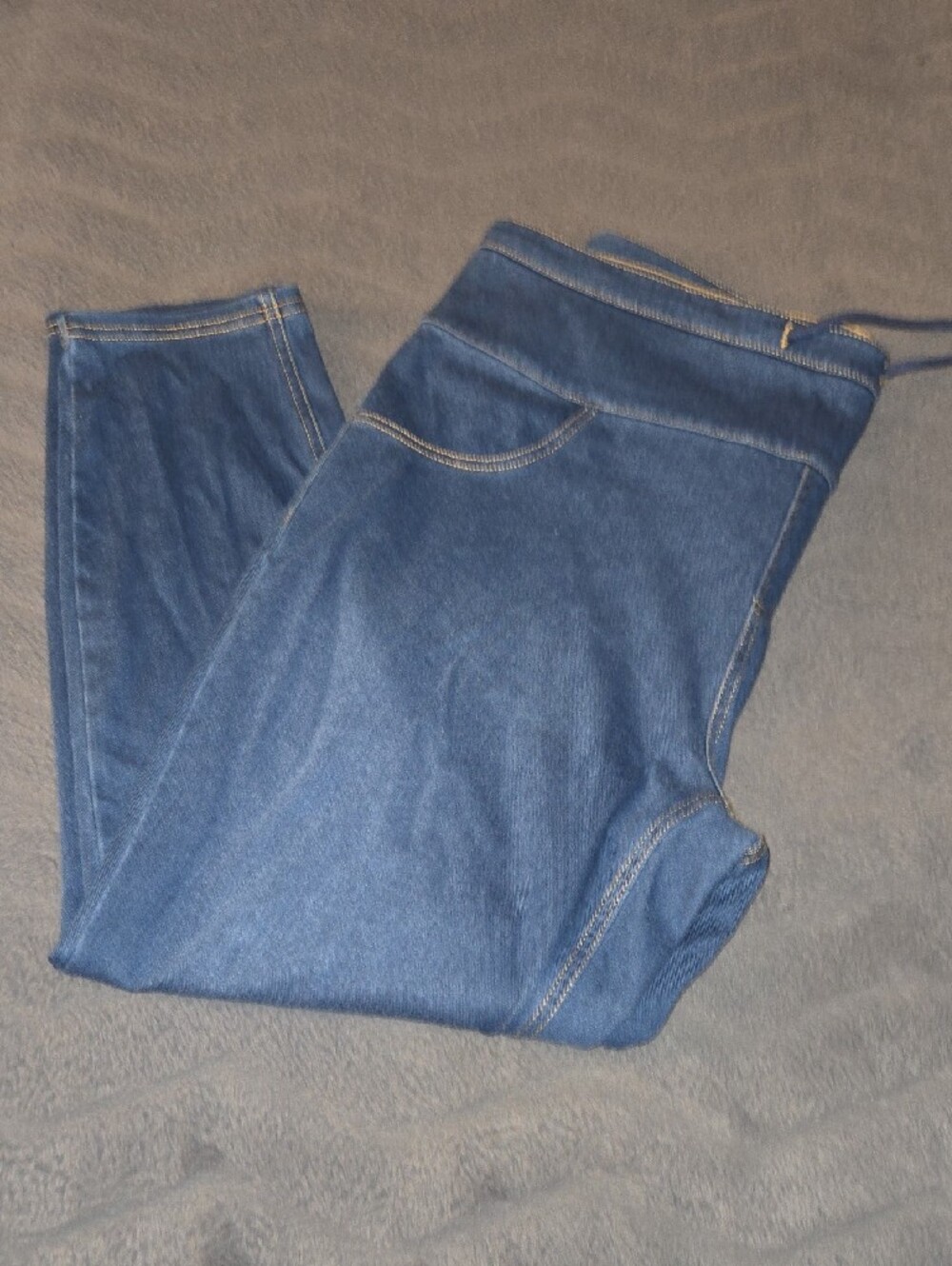 HALARA Dark Blue Pull-On Jeggings with Drawstring - Picture 9 of 12